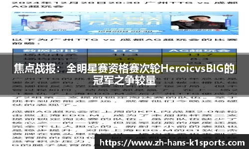 焦点战报：全明星赛资格赛次轮HeroicvsBIG的冠军之争较量