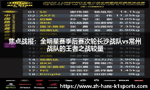 焦点战报：全明星赛季后赛次轮长沙战队vs常州战队的王者之战较量